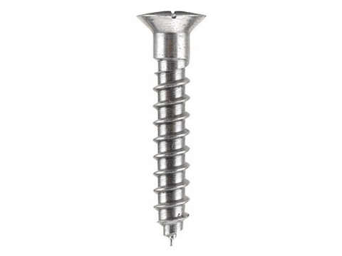 Galazan Slotted Oval .374" Diameter Head Wood Screw 1.26"