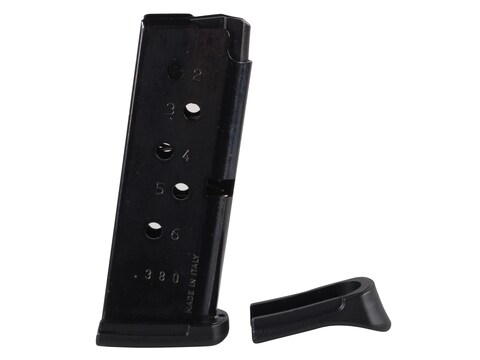 Ruger Magazine Used Ruger LCP 380 ACP 6-Round Steel Blue with Finger Rest