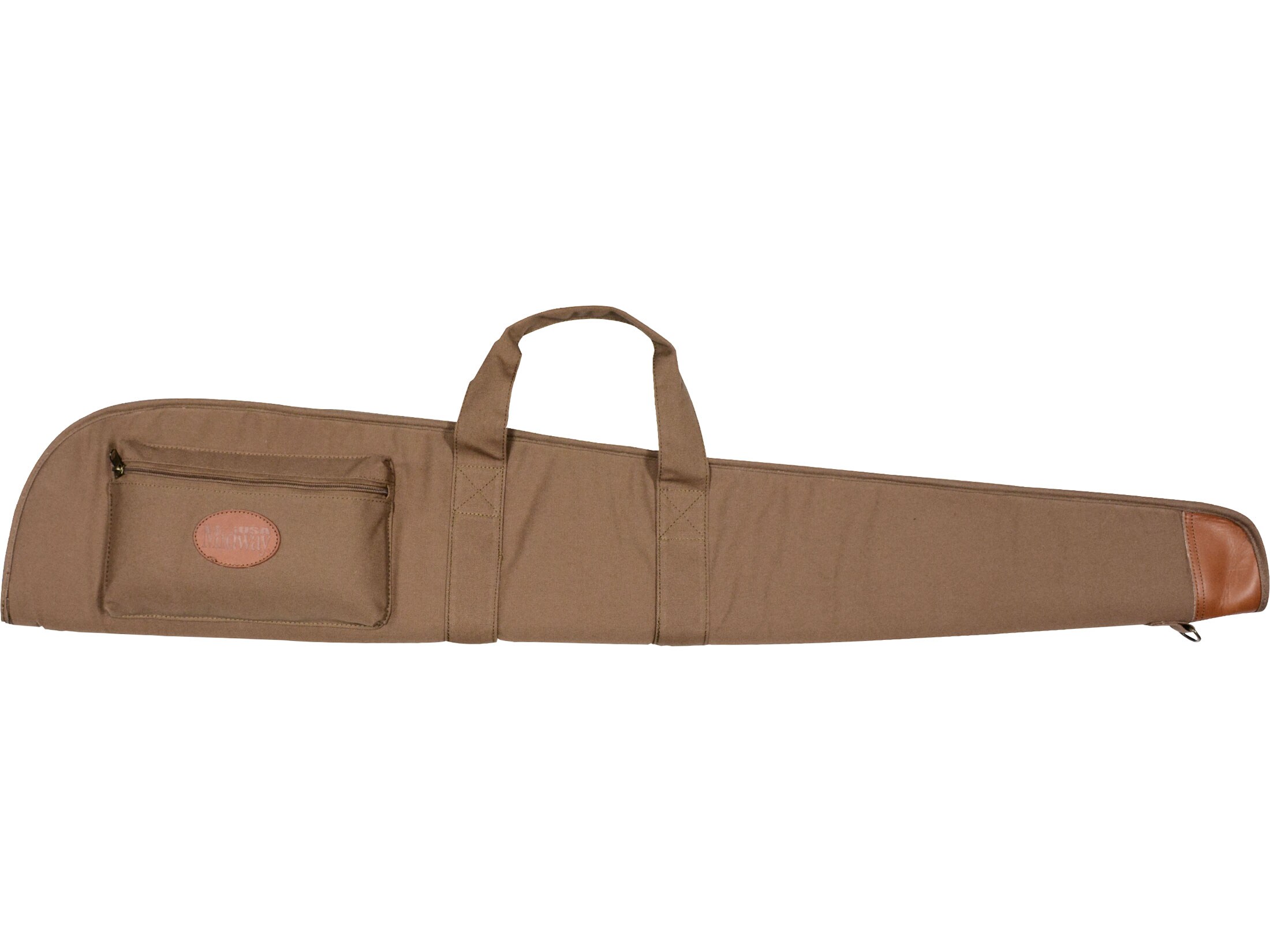 MidwayUSA Deluxe Cotton Canvas Flannel Lined Shotgun Case 48 Dark