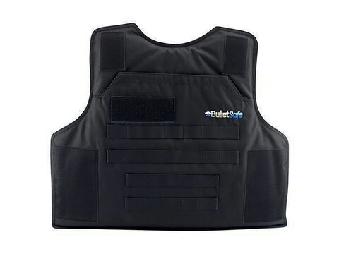 BulletSafe Bulletproof Vest Tactical Front Carrier Black 2XL