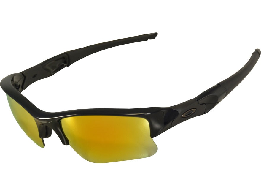 Oakley Flak Jacket XLJ Sunglasses Polished Black Frame/Fire Iridium