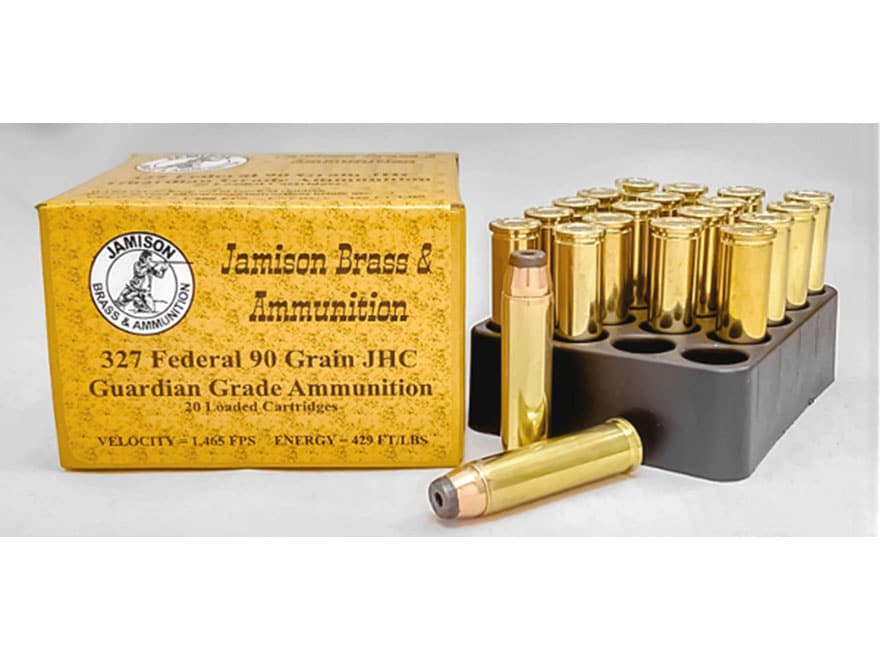 Jamison Ammo 327 Federal Mag 90 Grain Jacketed Hollow Core Box of 20.