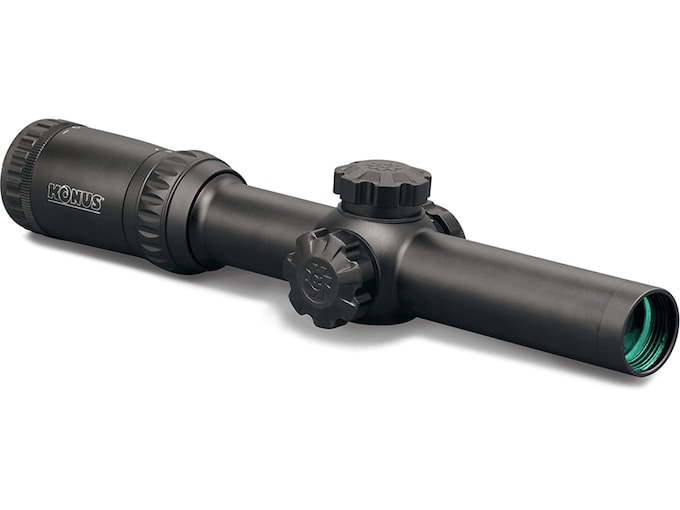 Konus Pro M-30 Rifle Scope 1-4x 24mm Illuminated Circle Dot Reticle Matte Black
