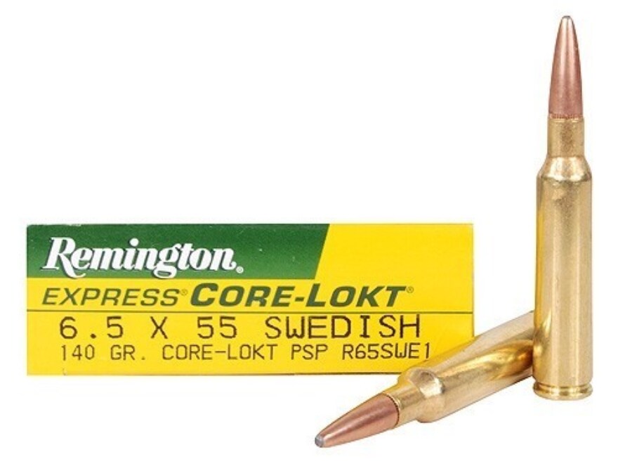 Remington Core-Lokt Ammo 6.5x55mm Swedish Mauser 140 Grain Core-Lokt.