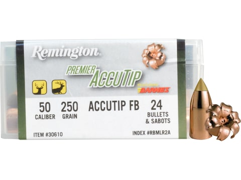 Remington Premier Accutip Muzzleloading Bullets 50 Caliber 250 Grain Pack of 24