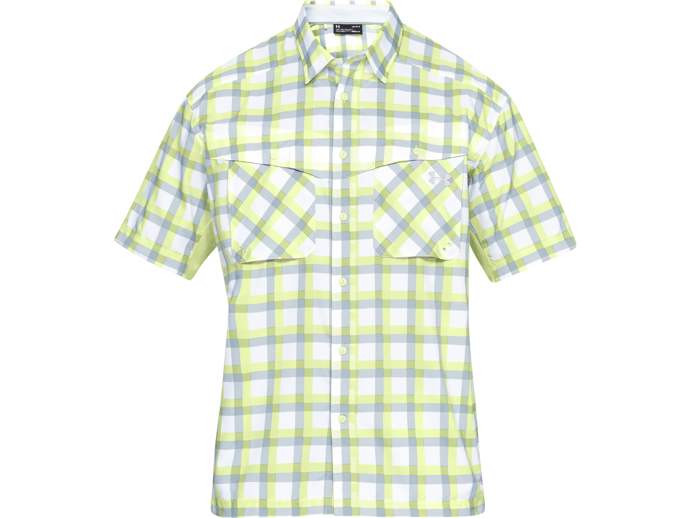 Under Armour Men's UA Tide Chaser Plaid ButtonUp Short Sleeve Shirt