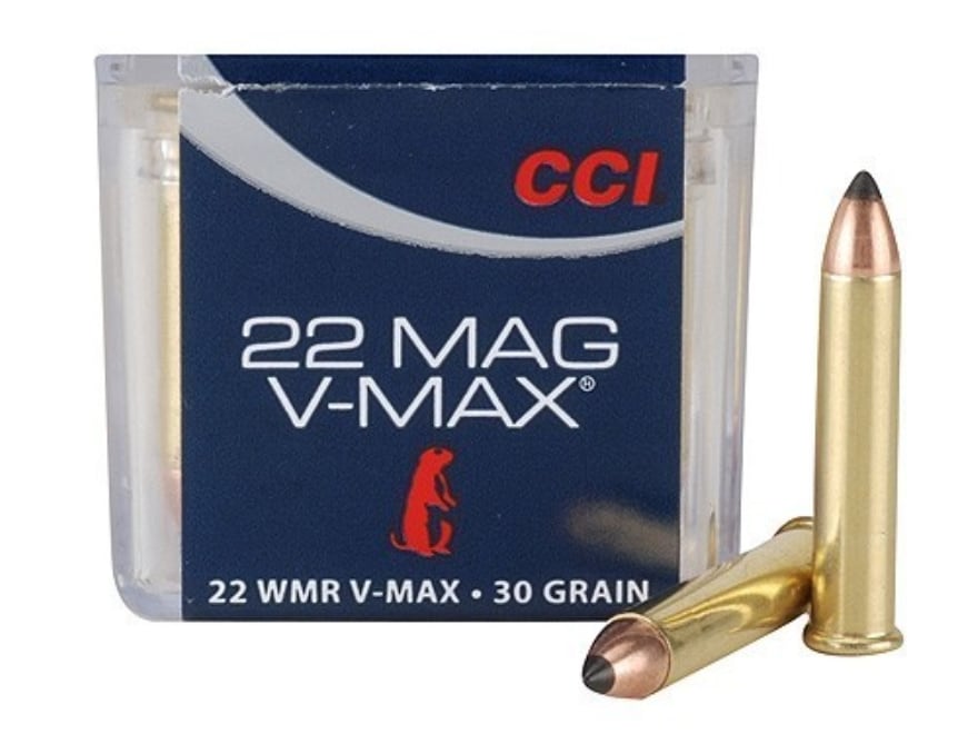 CCI Maxi-Mag Ammunition 22 Winchester Magnum Rimfire (WMR) 30 Grain Hornady V-MAX