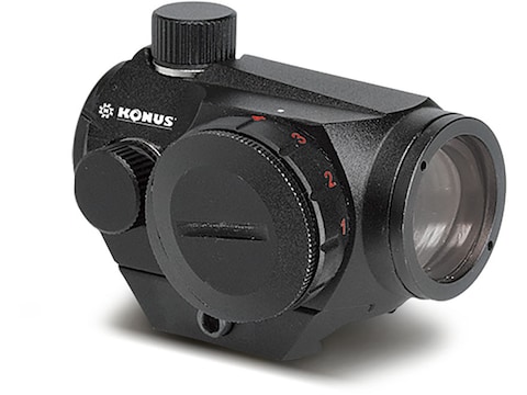Konus SightPro Atomic Mini Red Dot Sight 1x 4 MOA Dot with Dual Mounting System Matte