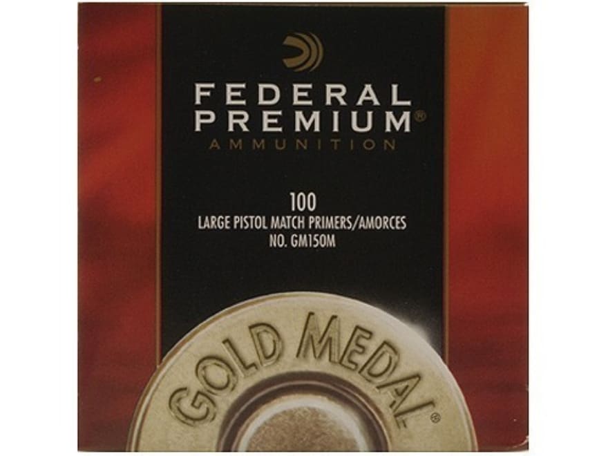 Federal Premium Gold Medal Large Pistol Match Primers #150M