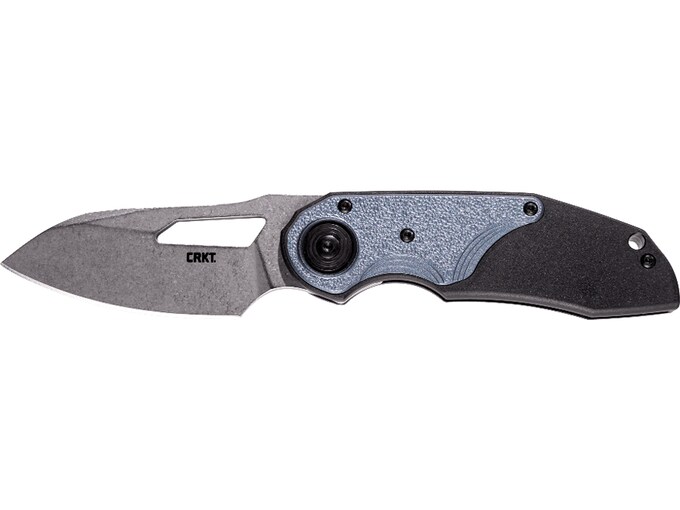 CRKT Attaboy Assisted Opening Pocket Knife 2.73″ Drop Point D2 Stonewashed Blade Glass Reinforced Nylon (GRN) Handle Black