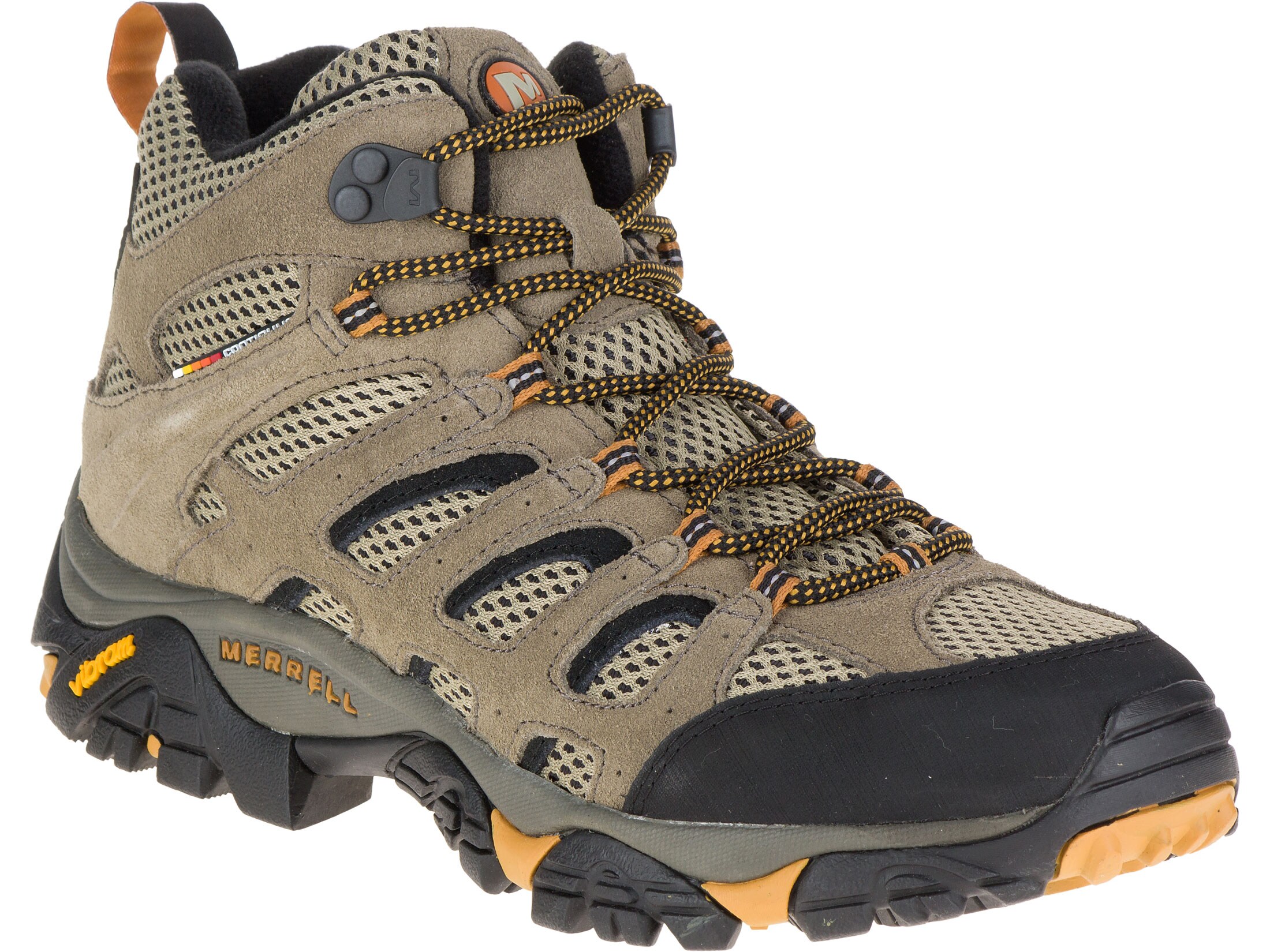 Merrell Moab Vent Mid 5 Hiking Boots Leather Mesh Walnut Men's 10.5 D