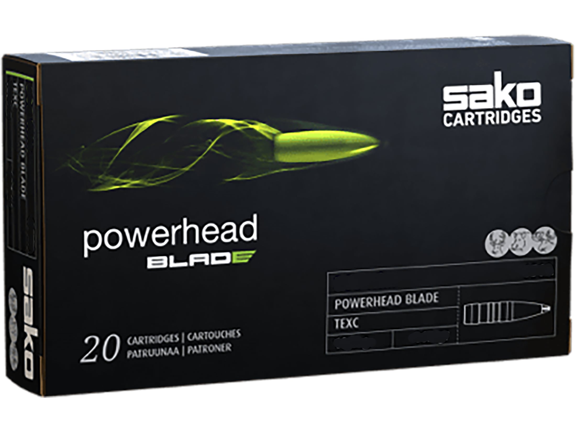 Sako Powerhead Blade Ammunition 6.5 Creedmoor 120 Grain Polymer Tip Lead Free