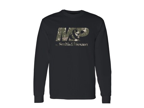 Smith & Wesson M&P Men's Digicam Logo Long Sleeve T-Shirt Cotton