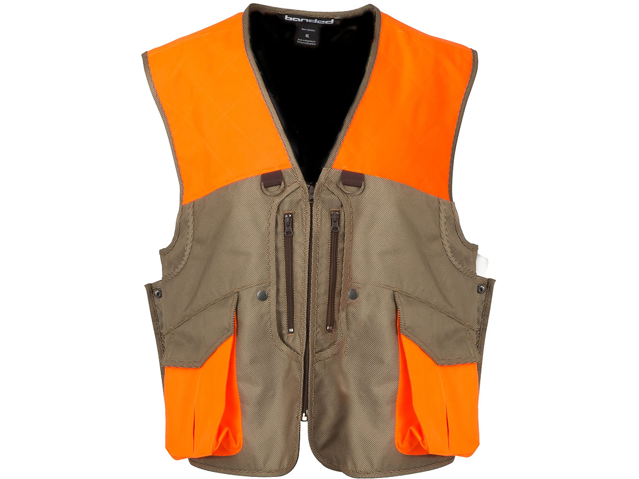 Banded Men's Big Stone 3.0 Oxford Vest Blaze Orange/Tan Medium