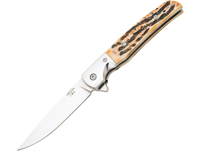 BEAR & SON 21 PATTERN 3.38″ D2 – STAG BONE RANCHER LINER LOCK | USA Gun Store,