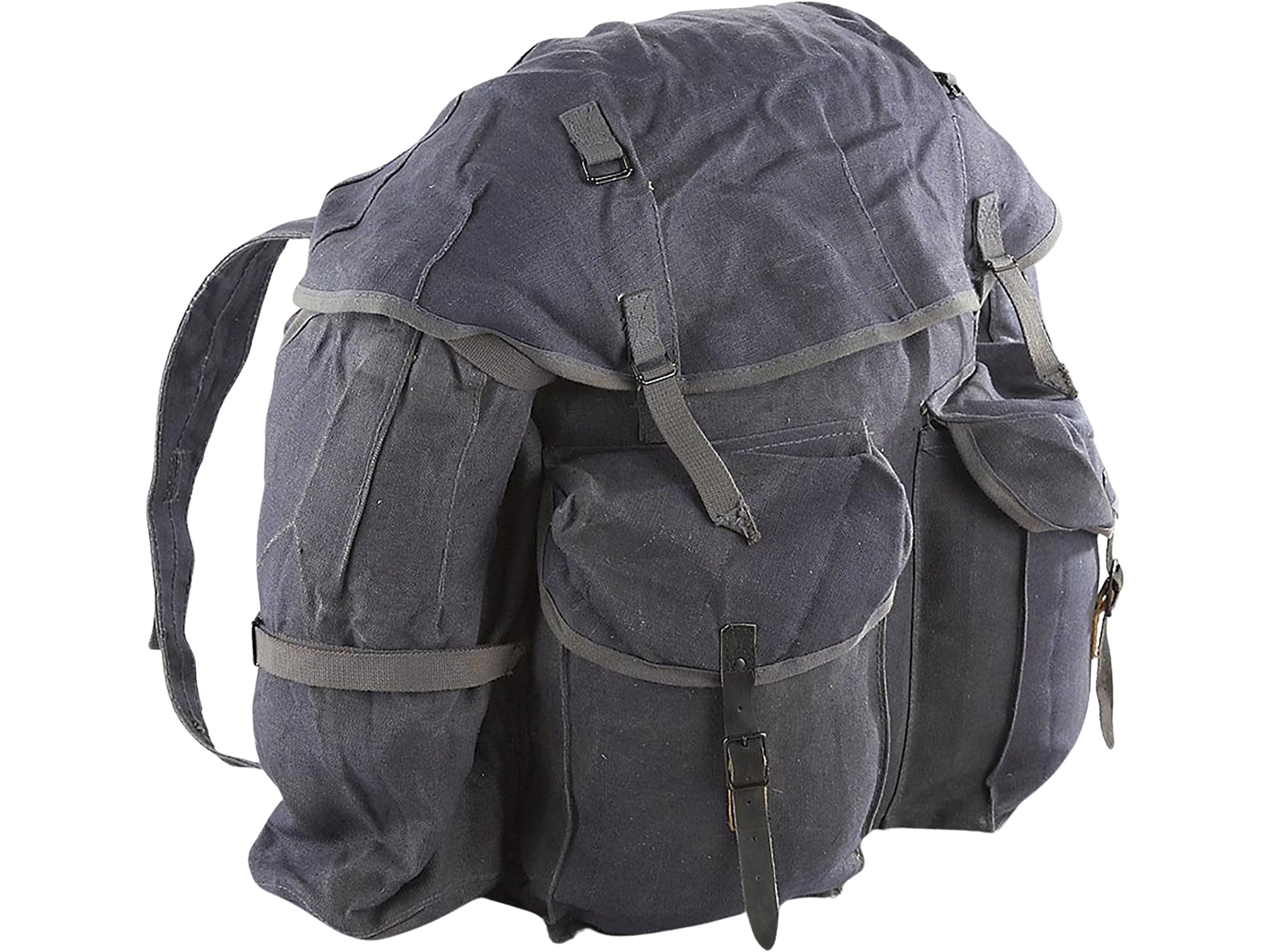 Military Surplus Italian Canvas Rucksack Blue