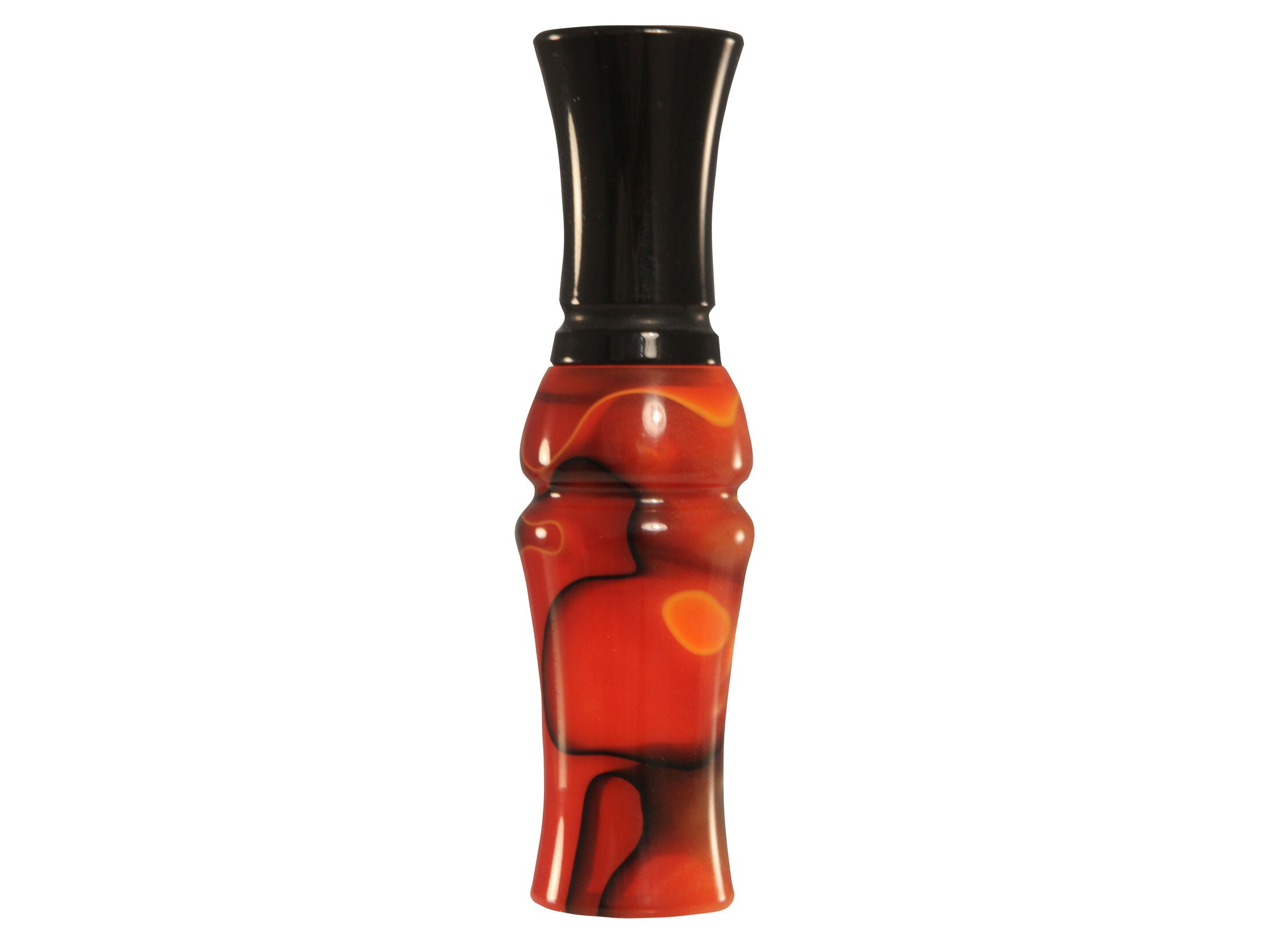 Buck Gardner Mini Mack Mallard Acrylic Duck Call Red Black Swirl Black