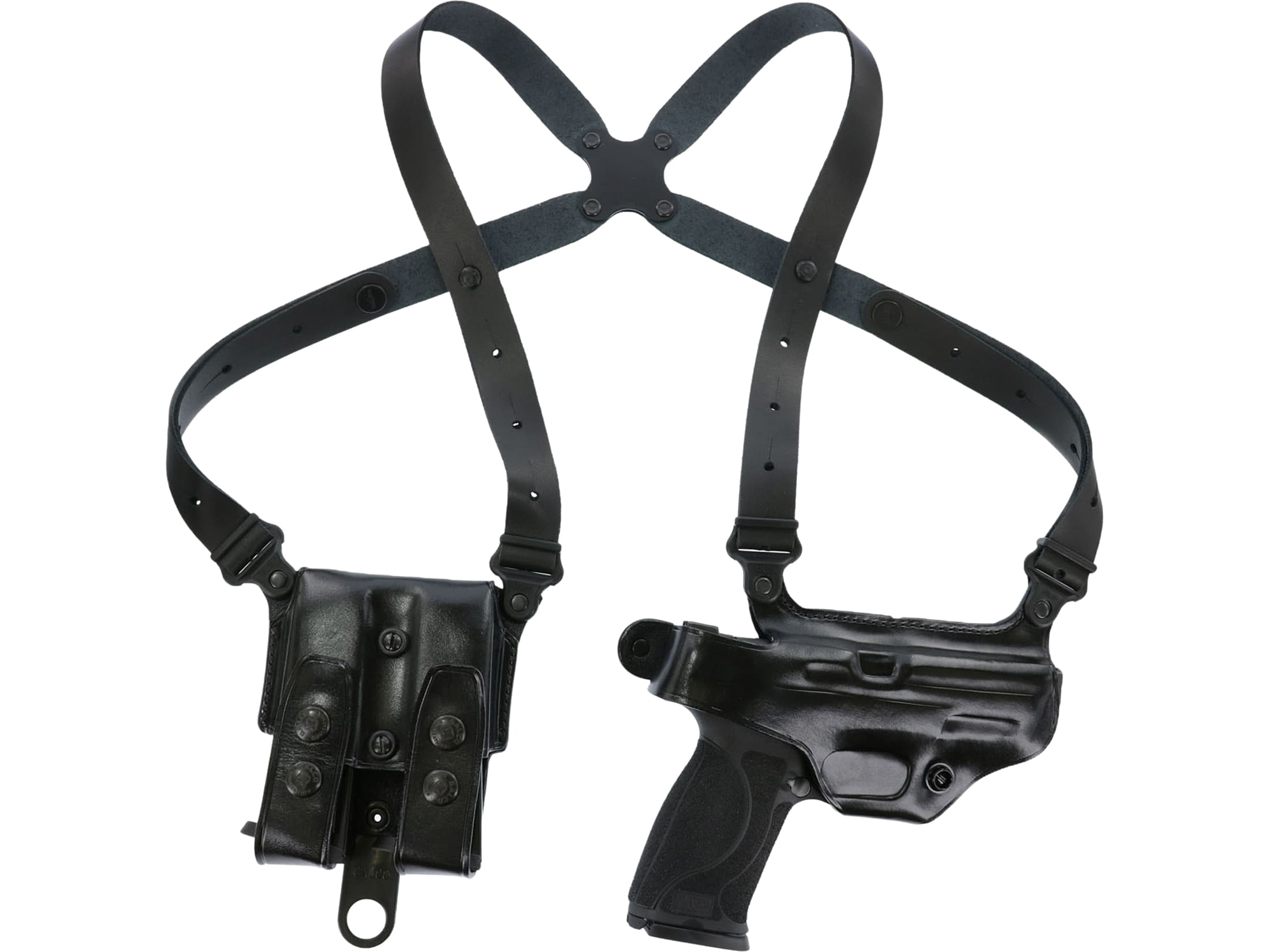 美品 GALCO GALCO MIAMI CLASSIC用 ハーネス＆スクリュー Galco Miami Classic Shoulder Holster Left Hand Sig Sauer P226 Leather