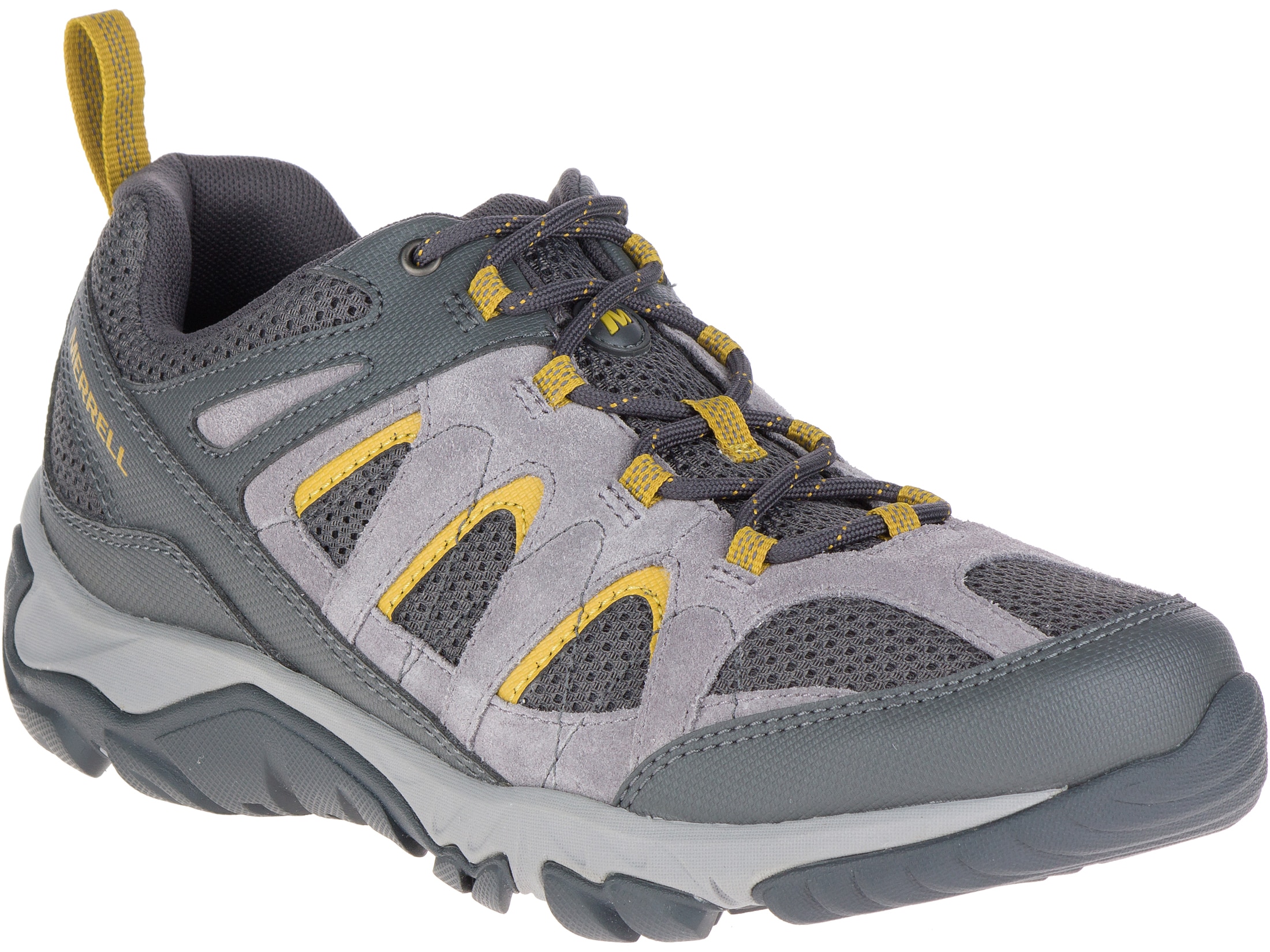 Merrell Outmost Vent 4 Hiking Shoes Synthetic Frost Gray Men's 11.5 D