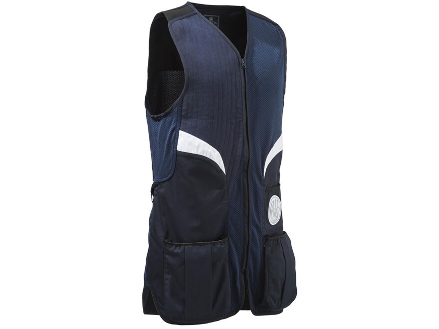 Beretta Men's Competition Shooting Vest Polyester Blue Navy Large