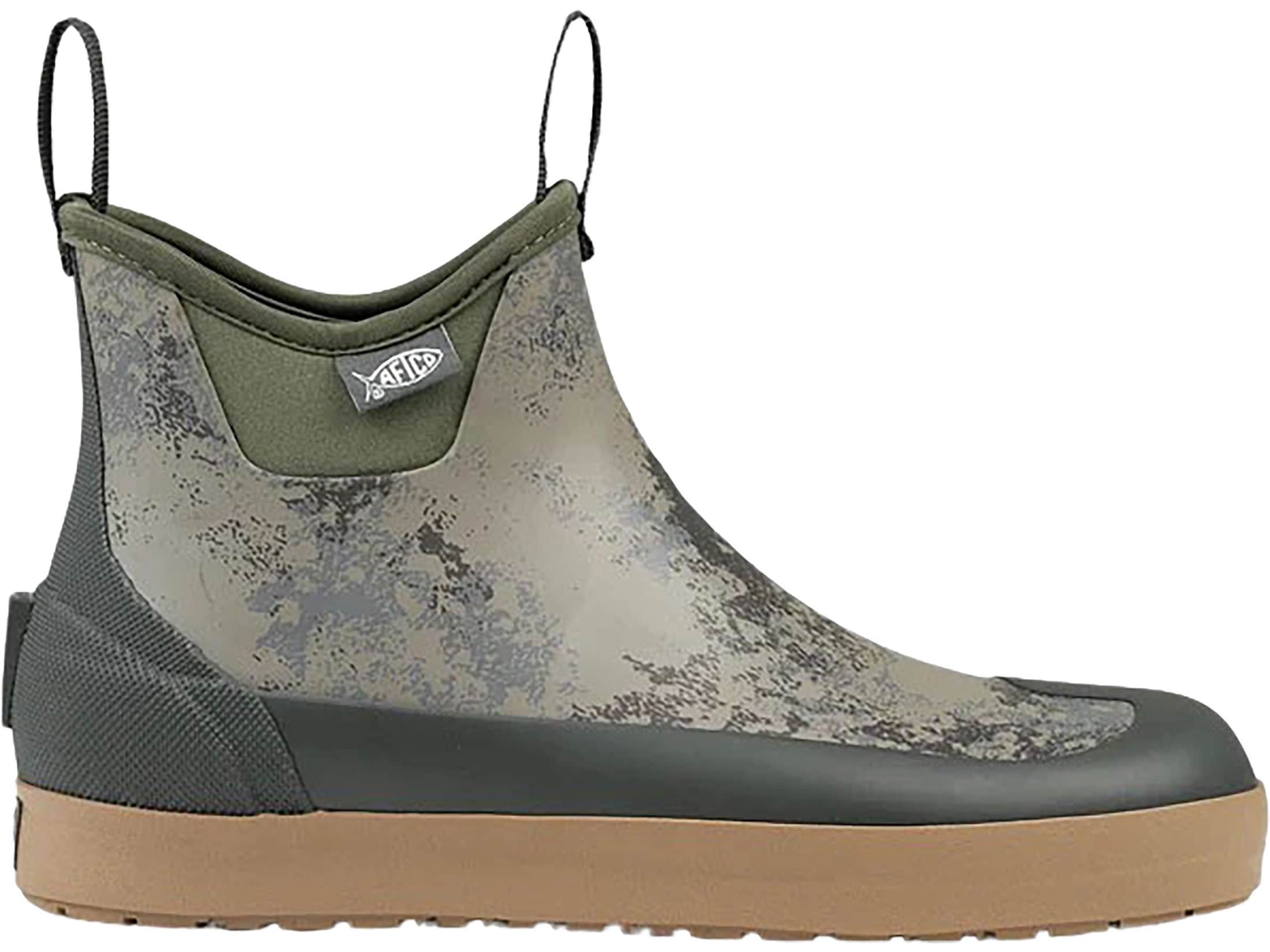 AFTCO Printed Deck Boots Rubber Blue Acid Camo Men display picture 3