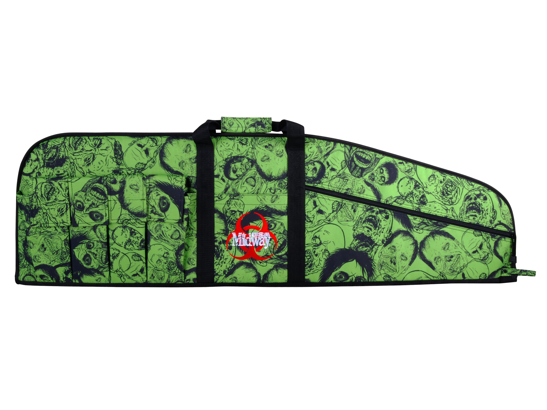 MidwayUSA Zombie Tactical Rifle Gun Case 46 6 Pockets PVC Coated