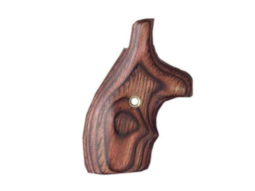 Hogue Bantam Grips Top Finger Groove Sandw J Frame Round Butt Rosewood