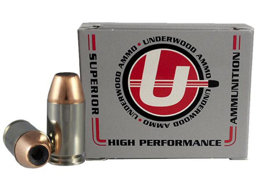 Underwood 45 GAP Ammo 185 Grain Nosler Jacketed Hollow Point Jacketed