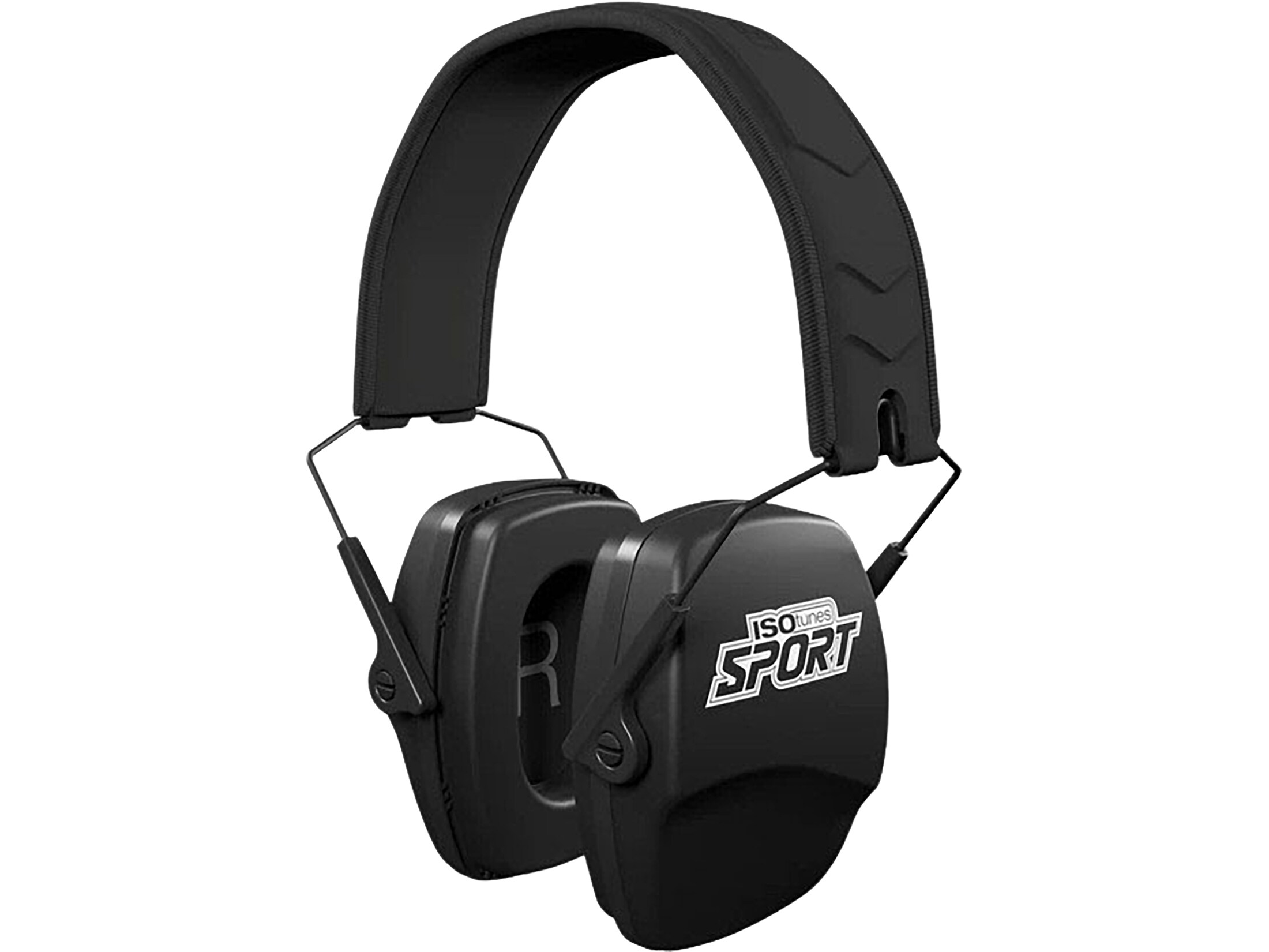 Walker's Razor Slim Passive Ear Muffs - Low Profile, Compact Sound Dampening (Black)