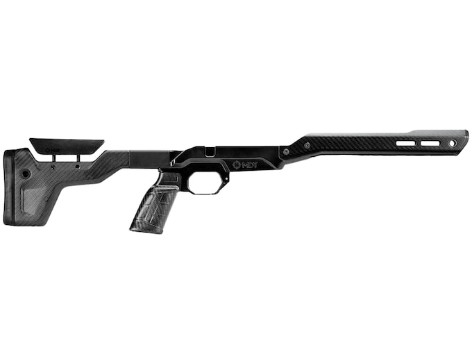 MDT HNT26 Chassis System for Tikka T3, T3X Short Action Left Hand Folding ARCA Carbon Fiber Black