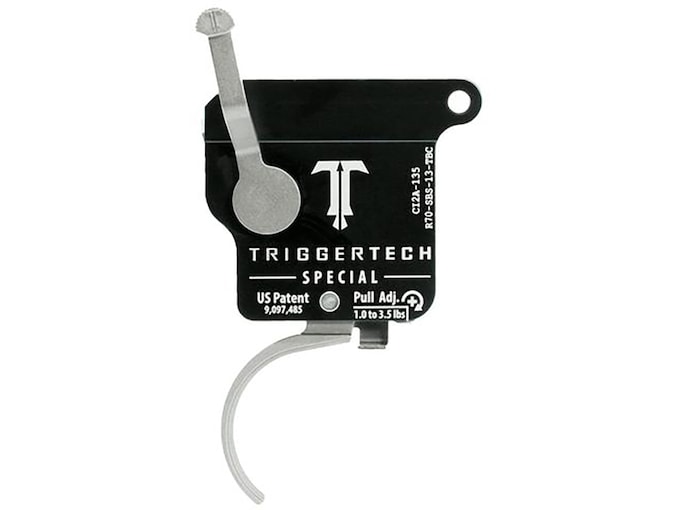 TriggerTech Special Single Stage Trigger for Remington 700 with Bolt Release Curved Silver