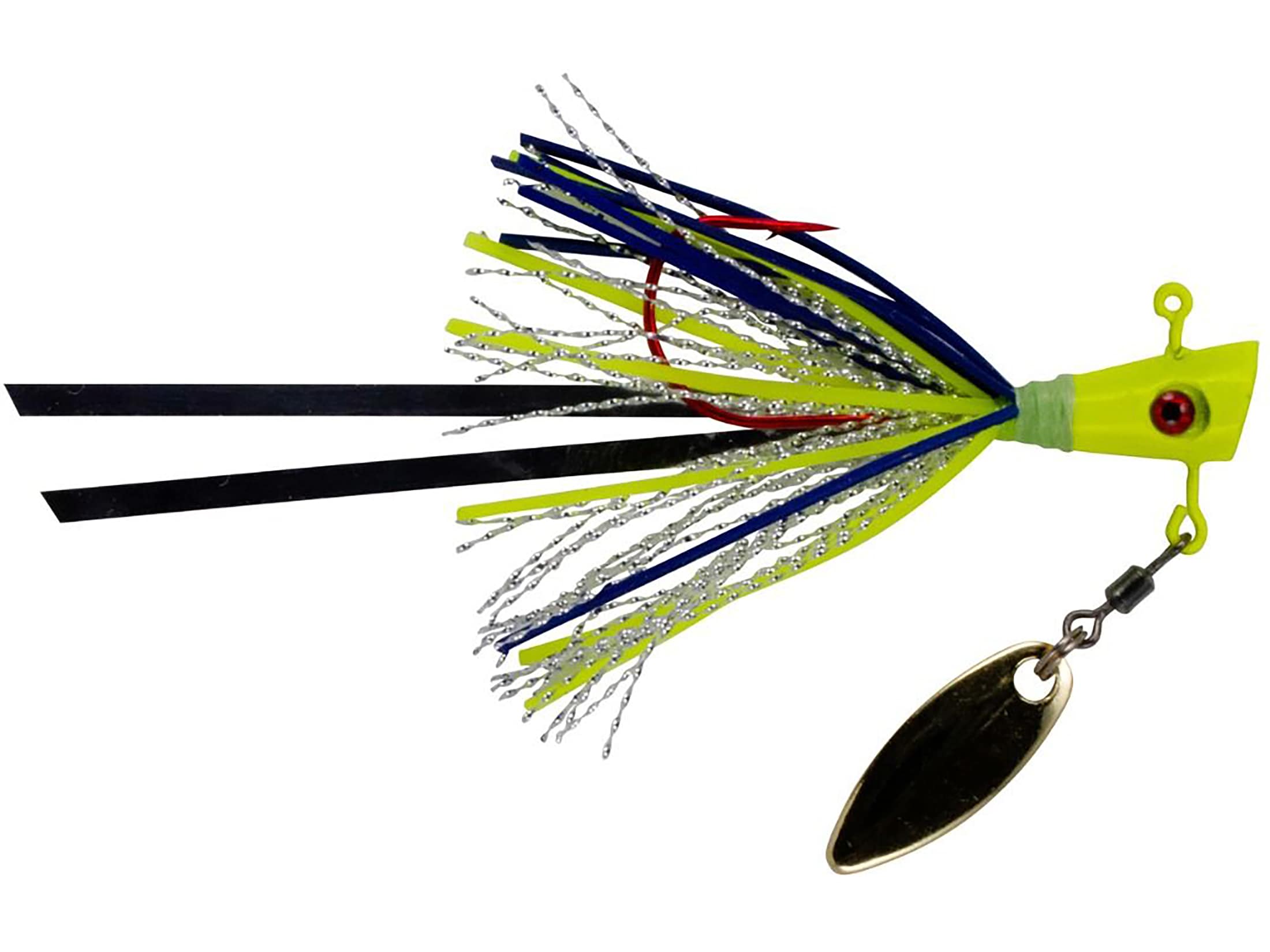 Crappie Fin Spin Pro Underspin Jig Pop Chartreuse 1/8oz