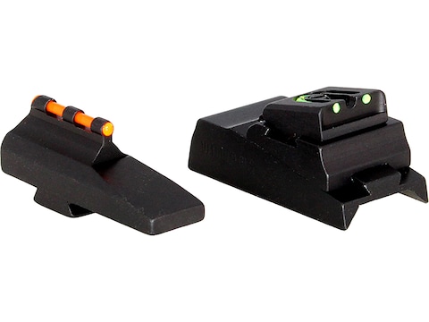 Williams Fire Sight Set CVA with Octagon Barrel Aluminum Black Fiber Optic Green