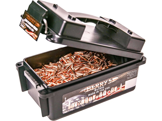 Berry’s 300 AAC Blackout (308 Diameter) Bullets 220 Grain Plated Spitzer Box of 350 with MiniCan