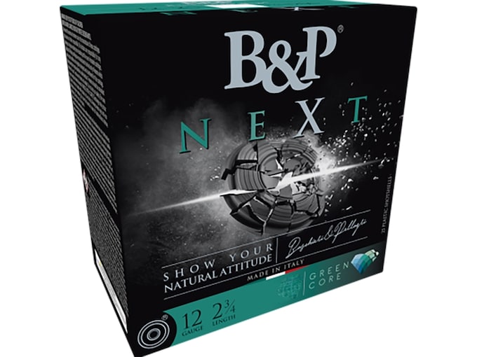 B&P Next 12 Gauge Ammo 2-3/4″ #8 Lead Shot 1-1/8 oz Box of 25