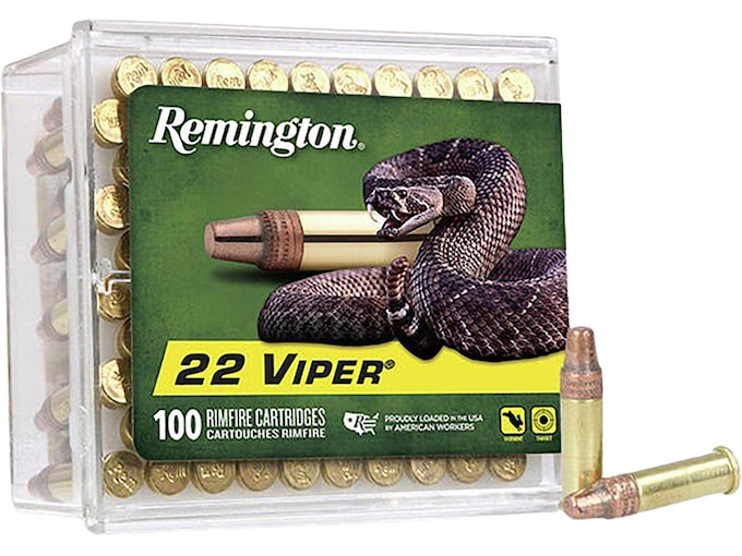 Remington Viper Hyper Velocity 22LR Ammo 36 Grain Plated Truncated Cone Box of 100