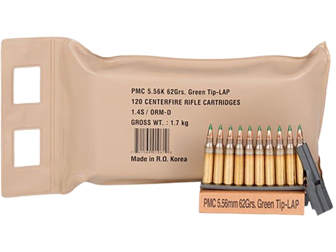 PMC X-Tac M855 5.56x45mm NATO 62 Grain FMJ