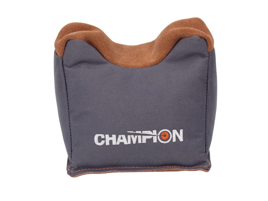 Champion TwoTone Large Front Shooting Rest Bag Nylon Leather Gray