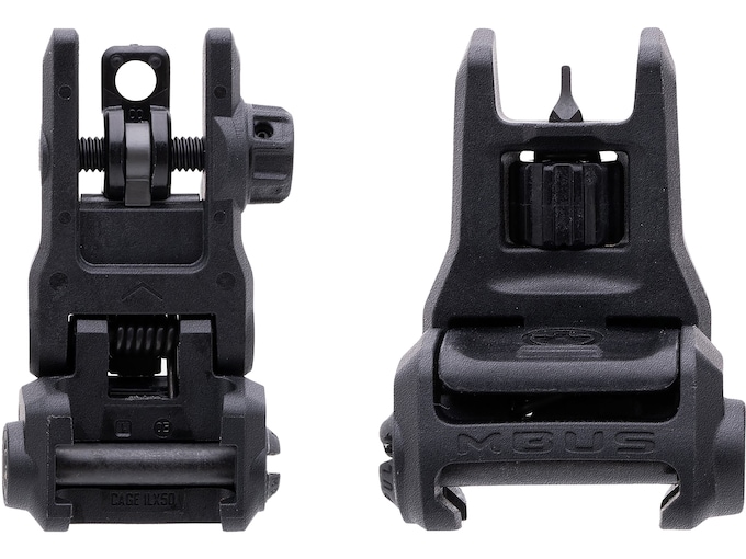 Magpul MBUS Gen 3 Flip-Up Front and Rear Sight Set AR-15 Polymer Black