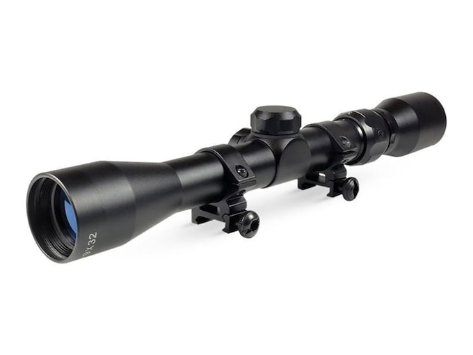 TRUGLO Buckline Rifle Scope 3-9x 32mm BDC Reticle Matte Black with Weaver-style Rings