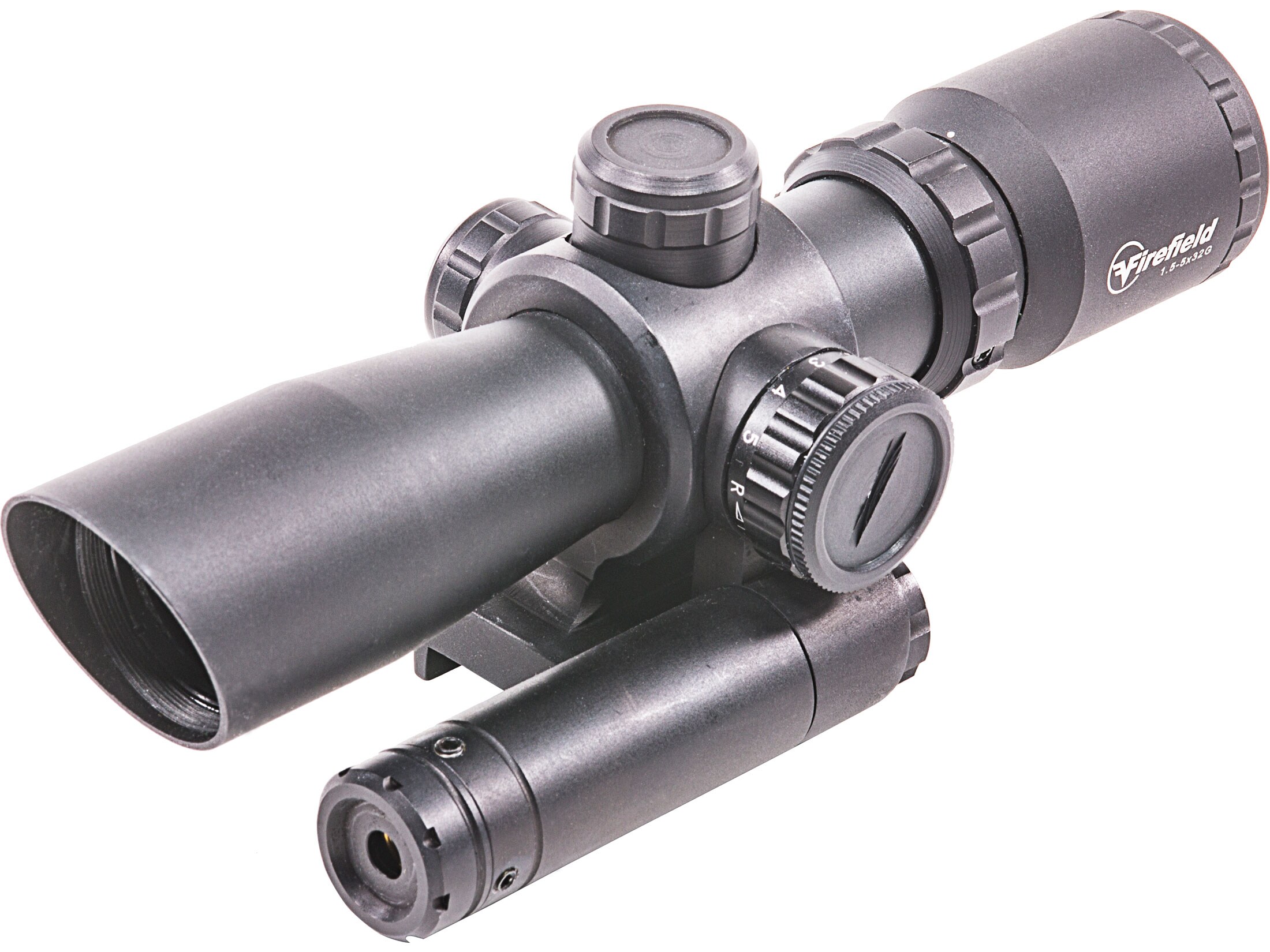 Firefield Barrage Rifle Scope 1.5-5x 32mm Illuminated Mil-Dot Reticle