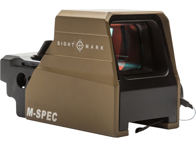 Sightmark Ultra Shot M-Spec Reflex Red Dot Sight 1x LQD Reticle with Quick Detachable Weaver Mount Dark Earth
