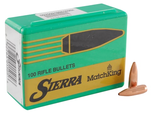 Sierra MatchKing Bullets 243 Caliber, 6mm (243 Diameter) 70 Grain Hollow Point Boat Tail