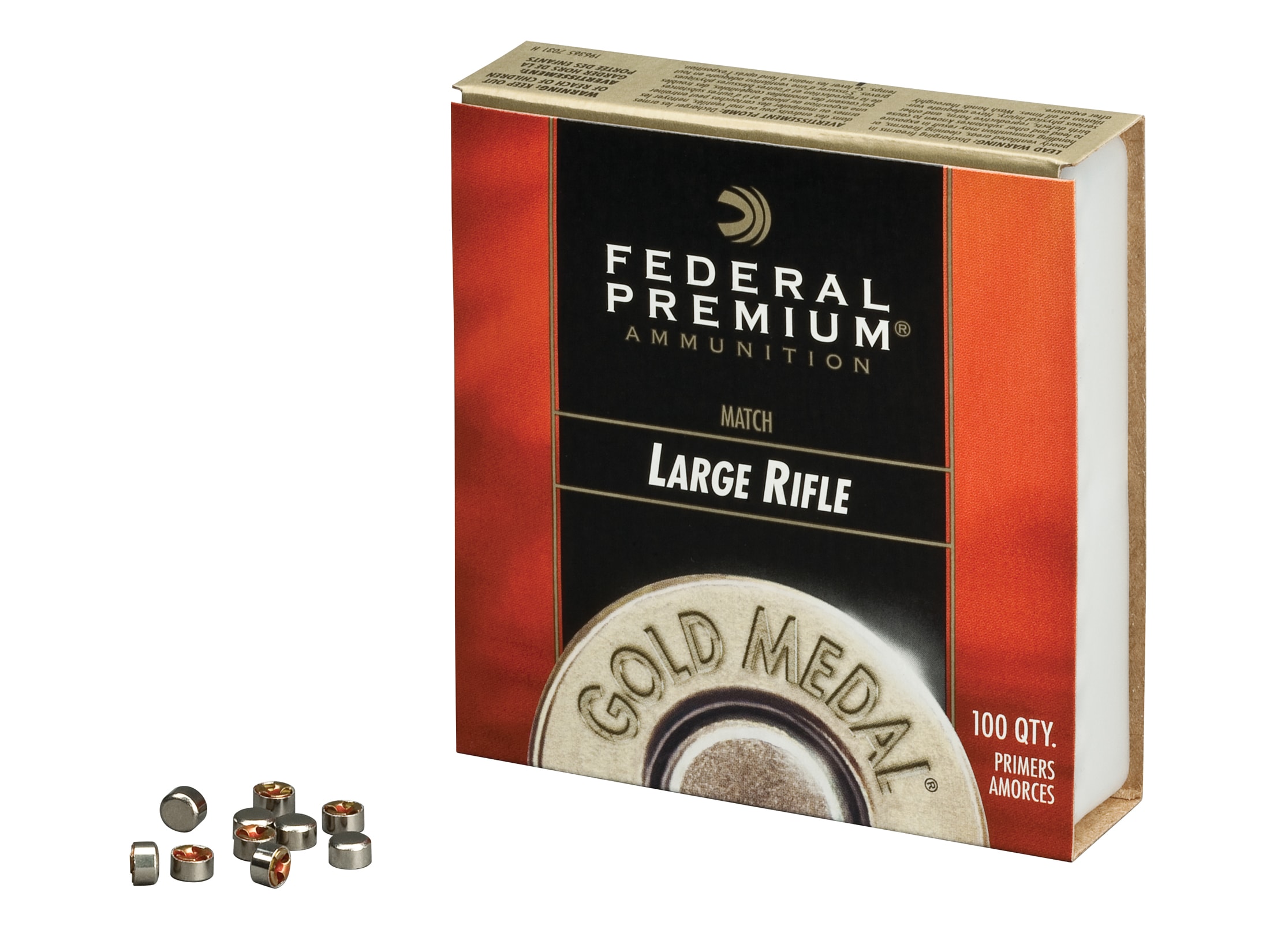 Federal Premium Gold Medal Large Rifle Match Primers #210M