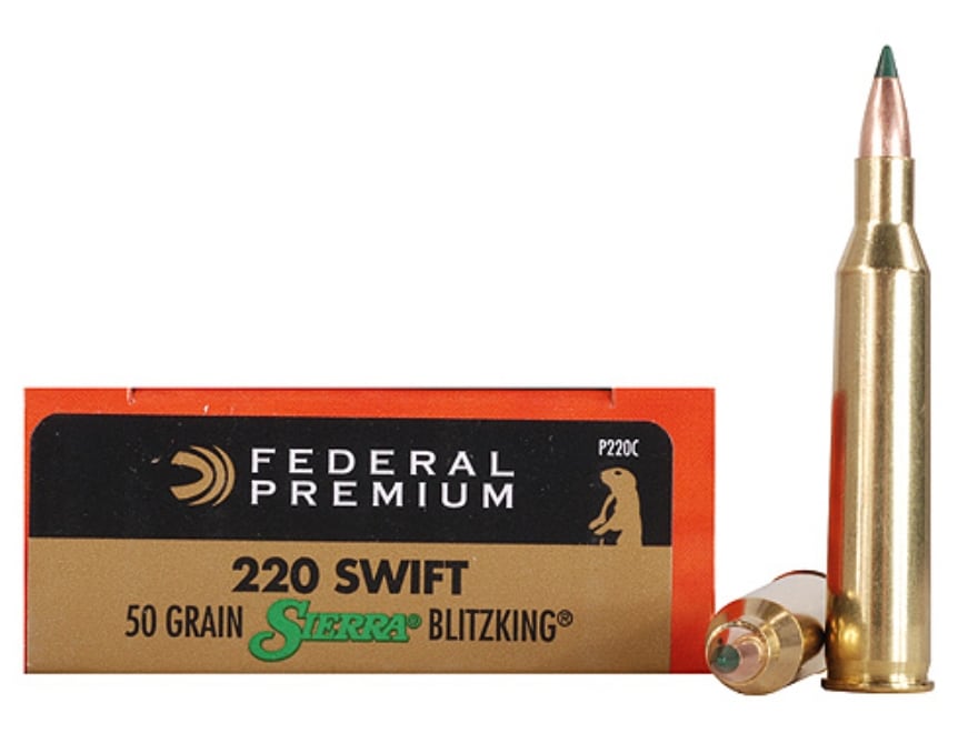 Federal Premium V Shok Ammo 2 Swift 50 Grain Sierra Blitzking