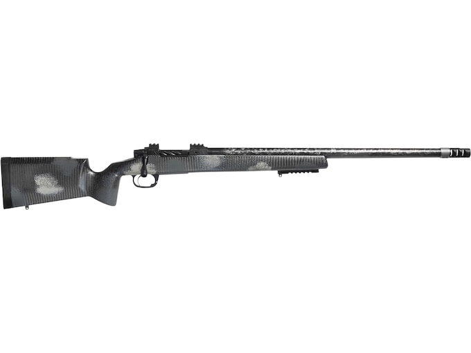 Snowy Mountain Rifles Alpine Hunter Bolt Action Rifle 7mm PRC 22" Carbon Fiber Threaded Barrel Black DLC Frame Cobalt Field Stock