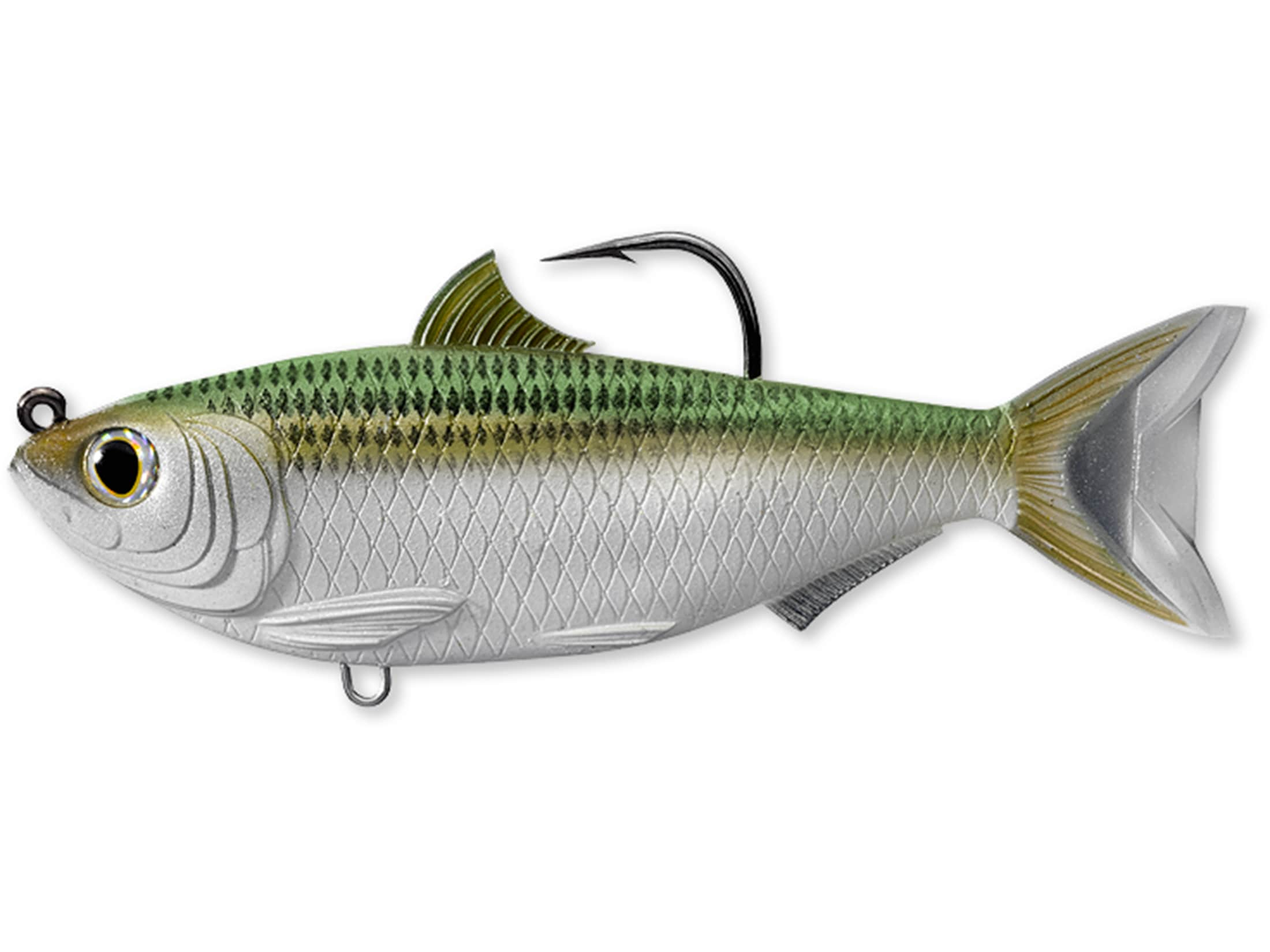 LIVETARGET Scaled Sardine 4.5 Swimbait Silver/Green