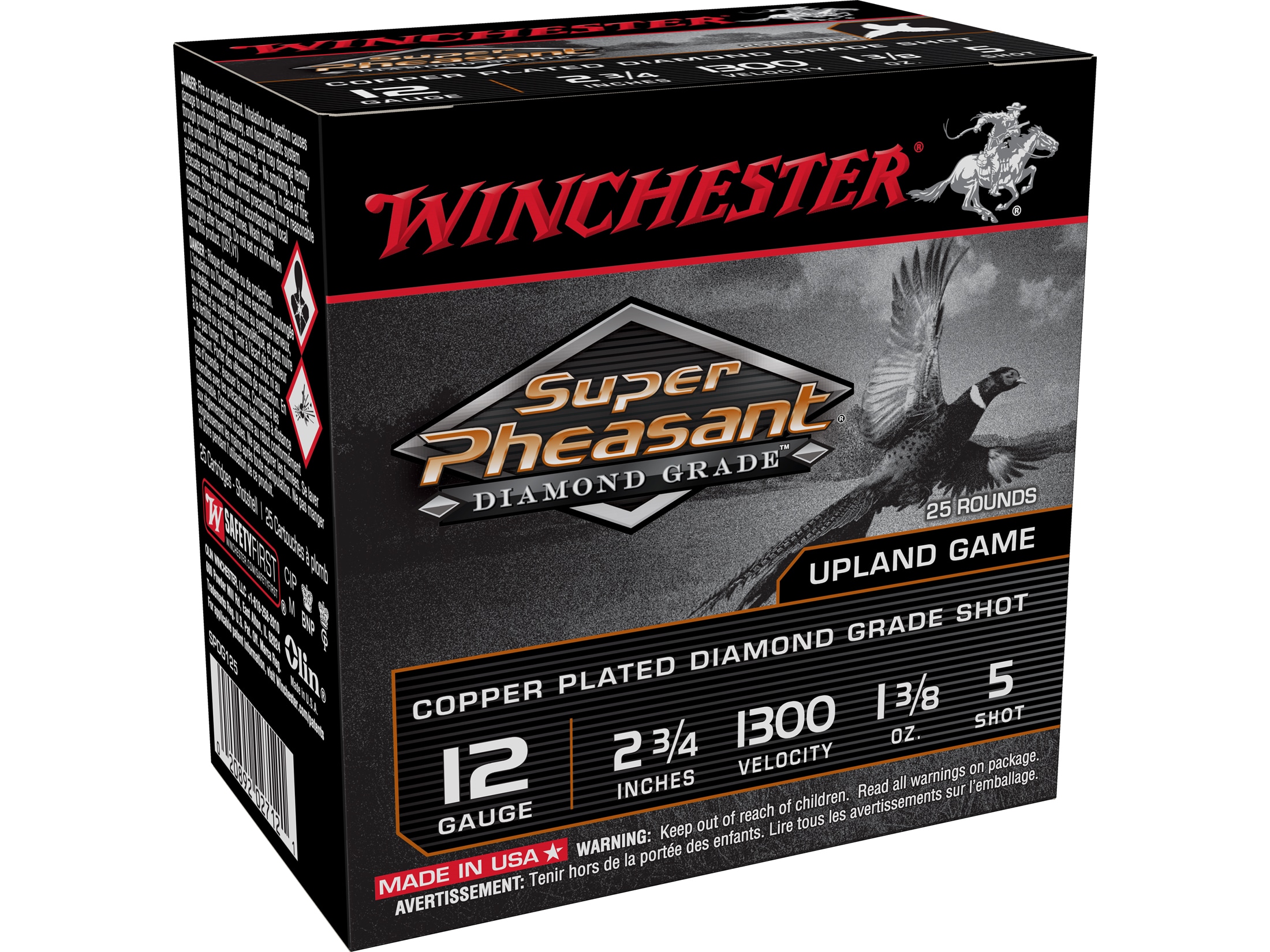 Winchester Super Pheasant Diamond Grade Ammo 12 Ga 3 15/8oz 5 Shot