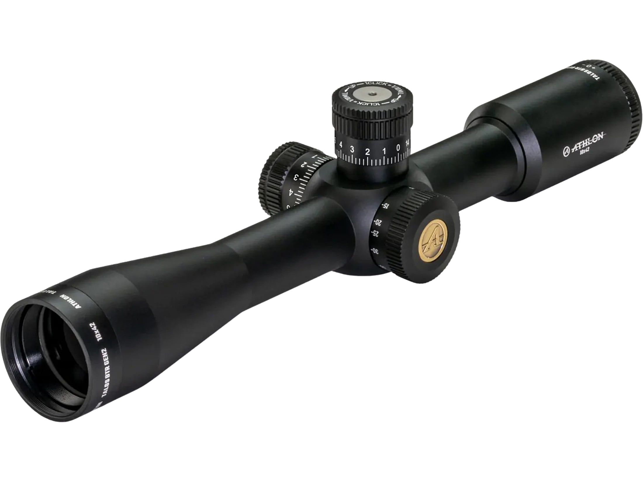 Athlon Optics Talos BTR Rifle Scope 30mm Tube 10x 42mm AAGR1 MOA Reticle Black