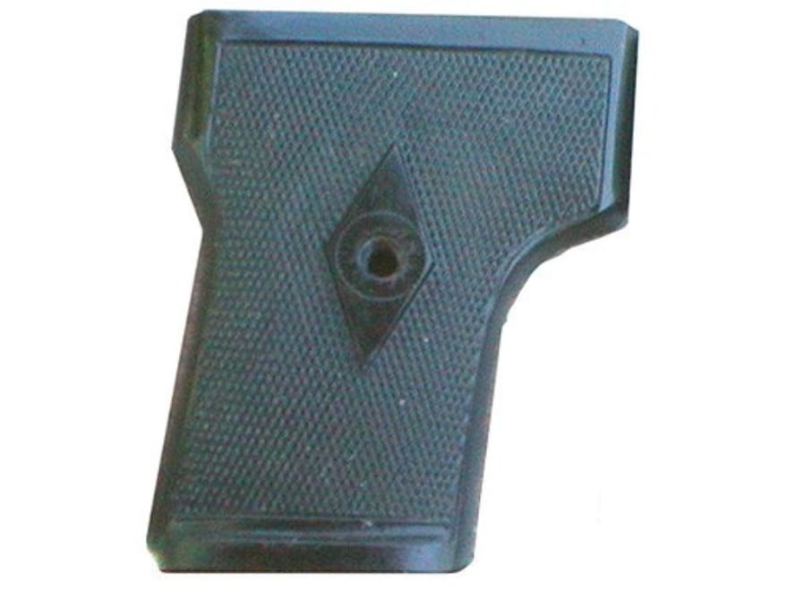 Vintage Gun Grips ley One Screw Escutcheon 25 ACP Polymer Black